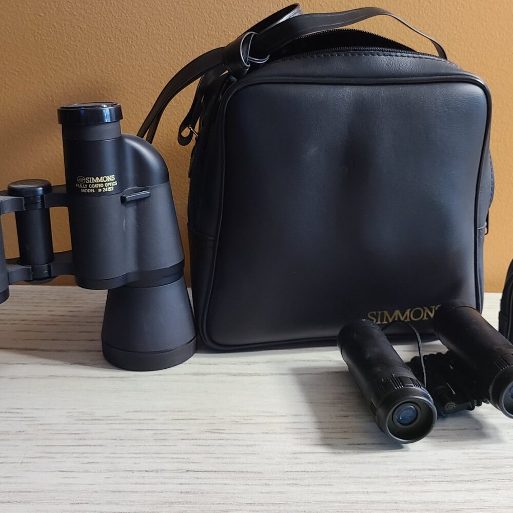 Simmons ProSport Binocular - 10 x 50 Black w/ Mini Binoculars and Carrying Case
